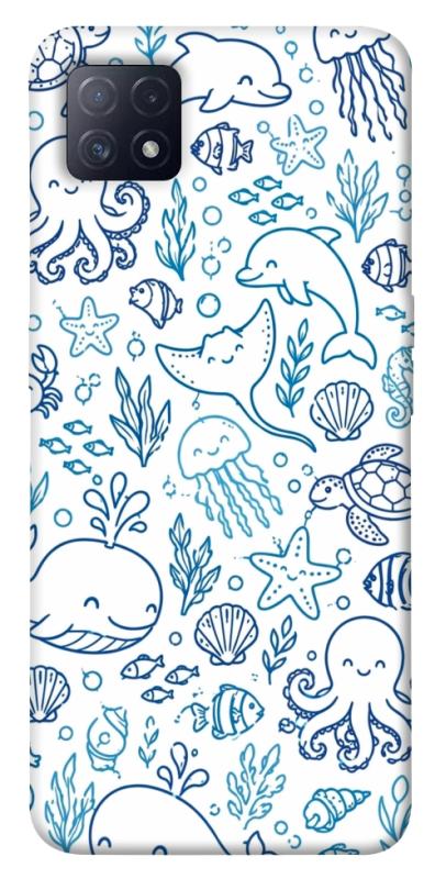 Чехол itsPrint Sea pattern для Oppo A72 5G / A73 5G, песики, купить оптом с доставкой