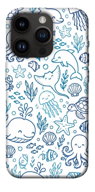 Чохол itsPrint Sea pattern для Apple iPhone 14 Pro (6.1"), песики, купити оптом з доставкою