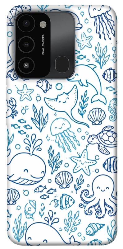 Чехол itsPrint Sea pattern для TECNO Spark 8C, песики, купить оптом с доставкой