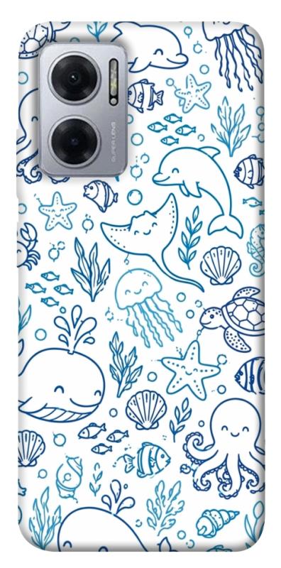 Чохол itsPrint Sea pattern для Xiaomi Redmi Note 11E, песики, купити оптом з доставкою