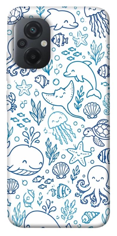 Чехол itsPrint Sea pattern для Xiaomi Poco M5, песики, купить оптом с доставкой