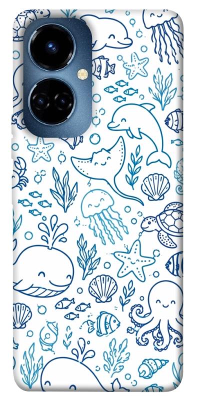 Чехол itsPrint Sea pattern для TECNO Camon 19 (CI6n) / 19 Pro (CI8n), песики, купить оптом с доставкой