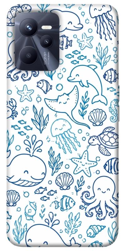 Чехол itsPrint Sea pattern для Realme C35, песики, купить оптом с доставкой