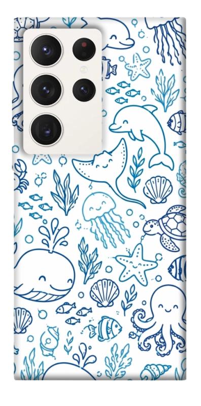 Чехол itsPrint Sea pattern для Samsung Galaxy S23 Ultra, песики, купить оптом с доставкой