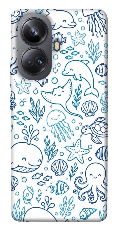Чехол itsPrint Sea pattern для Realme 10 Pro+, песики, купить оптом с доставкой