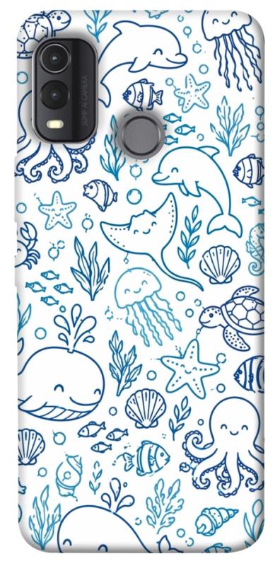 Чехол itsPrint Sea pattern для Nokia G11 Plus, песики, купить оптом с доставкой