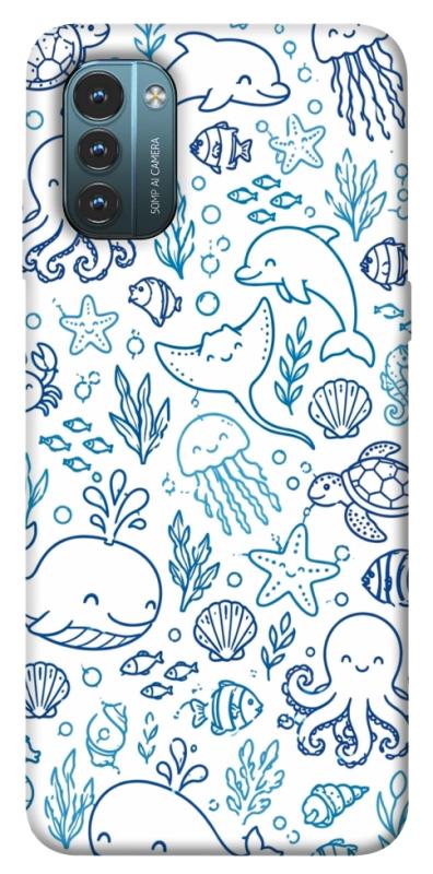 Чехол itsPrint Sea pattern для Nokia G21, песики, купить оптом с доставкой