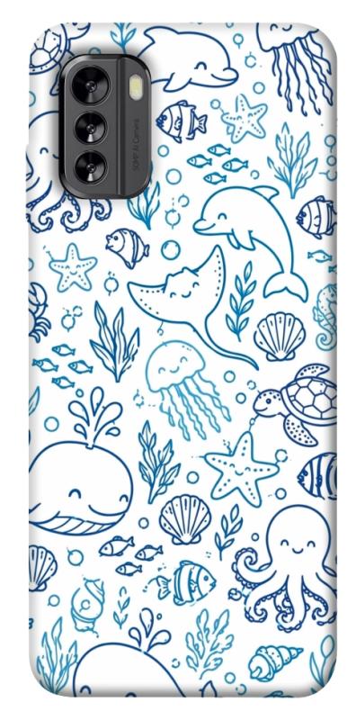 Чохол itsPrint Sea pattern для Nokia G60, песики, купити оптом з доставкою