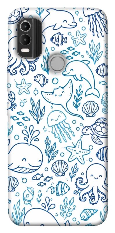 Чохол itsPrint Sea pattern для Nokia C21 Plus, песики, купити оптом з доставкою