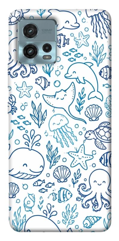 Чехол itsPrint Sea pattern для Motorola Moto G72, песики, купить оптом с доставкой