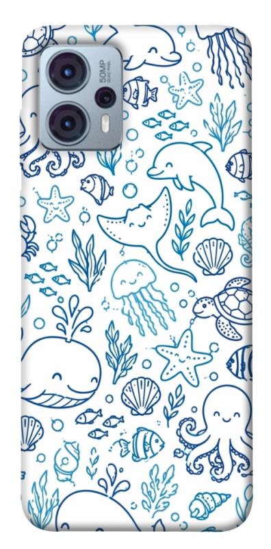 Чехол itsPrint Sea pattern для Motorola Moto G23, песики, купить оптом с доставкой