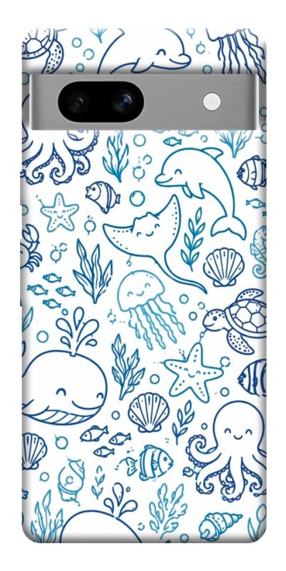 Чехол itsPrint Sea pattern для Google Pixel 7a, песики, купить оптом с доставкой