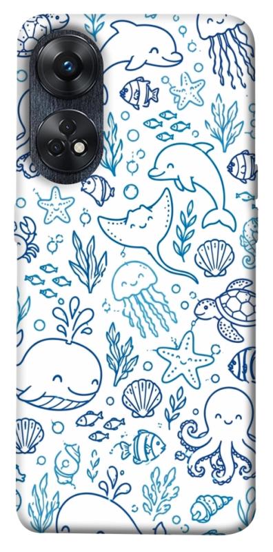Чохол itsPrint Sea pattern для Oppo Reno 8 T 4G, песики, купити оптом з доставкою