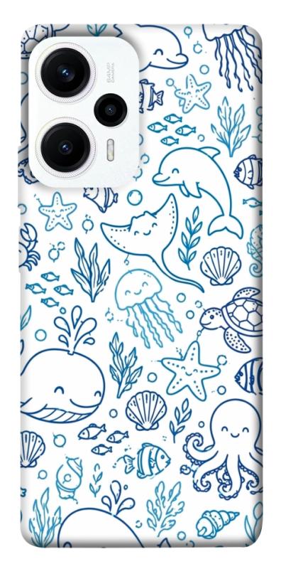 Чохол itsPrint Sea pattern для Xiaomi Poco F5 / Note 12 Turbo, песики, купити оптом з доставкою