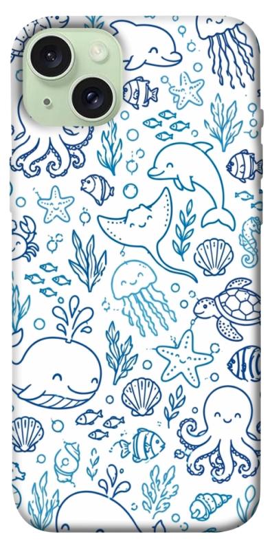Чохол itsPrint Sea pattern для Apple iPhone 15 Plus (6.7"), песики, купити оптом з доставкою