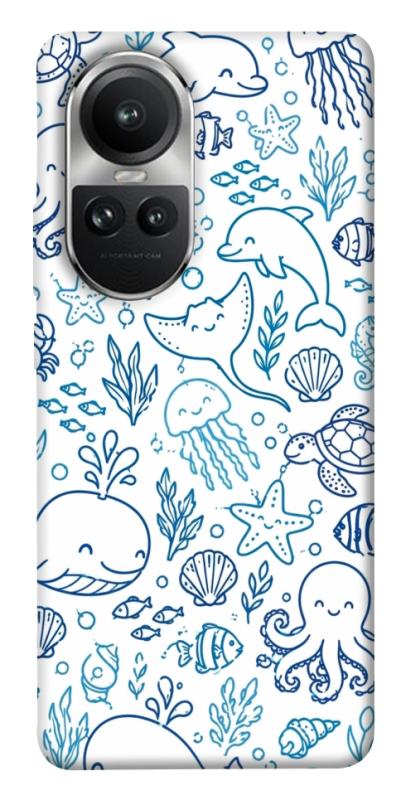 Чохол itsPrint Sea pattern для Oppo Reno 10, песики, купити оптом з доставкою