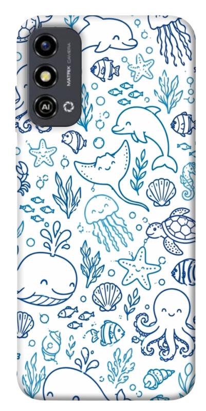 Чохол itsPrint Sea pattern для ZTE Blade A53, песики, купити оптом з доставкою