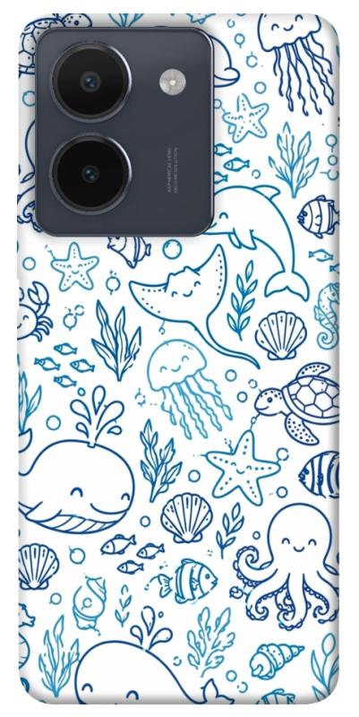 Чехол itsPrint Sea pattern для Vivo Y36, песики, купить оптом с доставкой