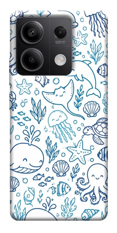 Чехол itsPrint Sea pattern для Xiaomi Redmi Note 13 5G, паттерн, купить оптом с доставкой