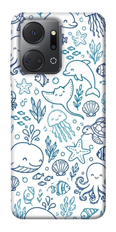 Чехол itsPrint Sea pattern для Huawei Honor X7a, паттерн, купить оптом с доставкой