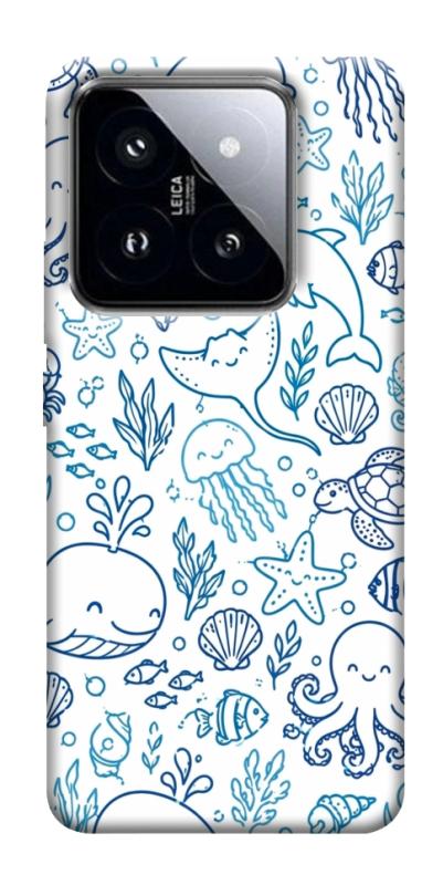 Чехол itsPrint Sea pattern для Xiaomi 14 Pro, паттерн, купить оптом с доставкой