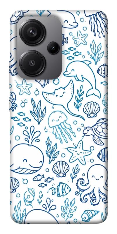 Чехол itsPrint Sea pattern для Xiaomi Redmi Note 13 Pro+, паттерн, купить оптом с доставкой