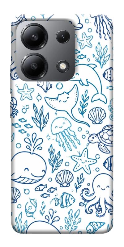 Чехол itsPrint Sea pattern для Xiaomi Redmi Note 13 4G, паттерн, купить оптом с доставкой