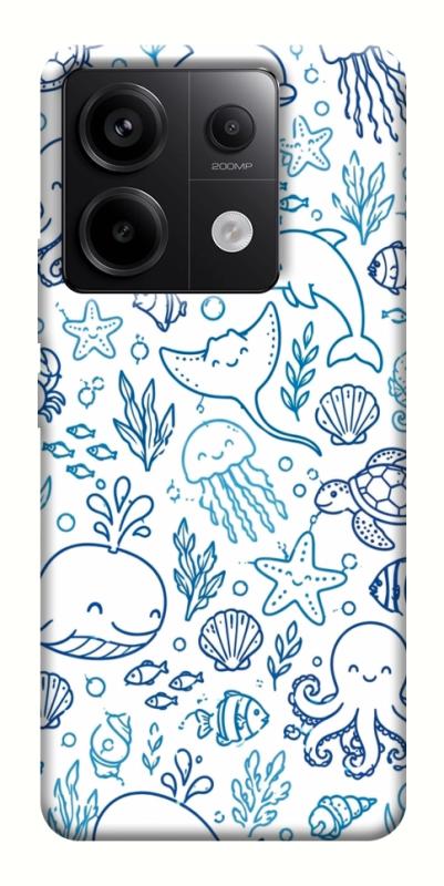 Чехол itsPrint Sea pattern для Xiaomi Redmi Note 13 Pro 4G, паттерн, купить оптом с доставкой
