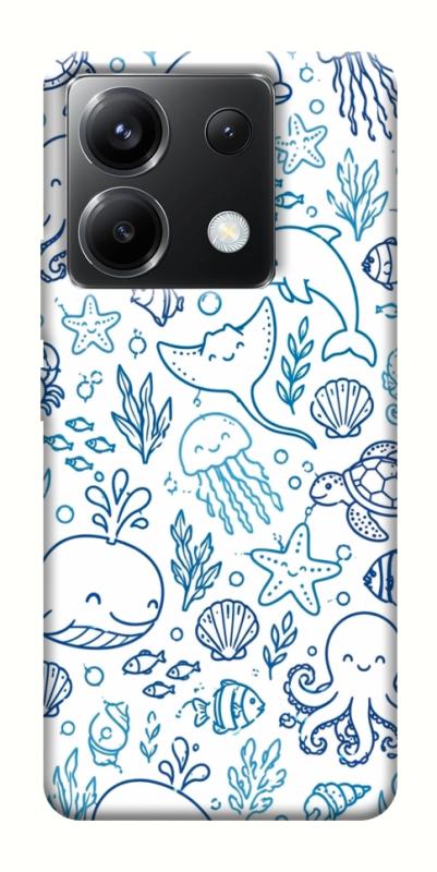 Чехол itsPrint Sea pattern для Xiaomi Poco X6, паттерн, купить оптом с доставкой