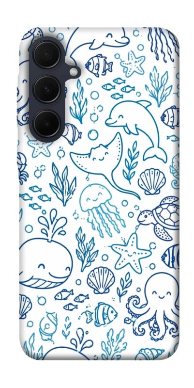 Чехол itsPrint Sea pattern для Samsung Galaxy A55, паттерн, купить оптом с доставкой