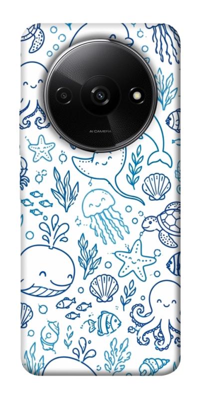 Чехол itsPrint Sea pattern для Xiaomi Redmi A3, паттерн, купить оптом с доставкой