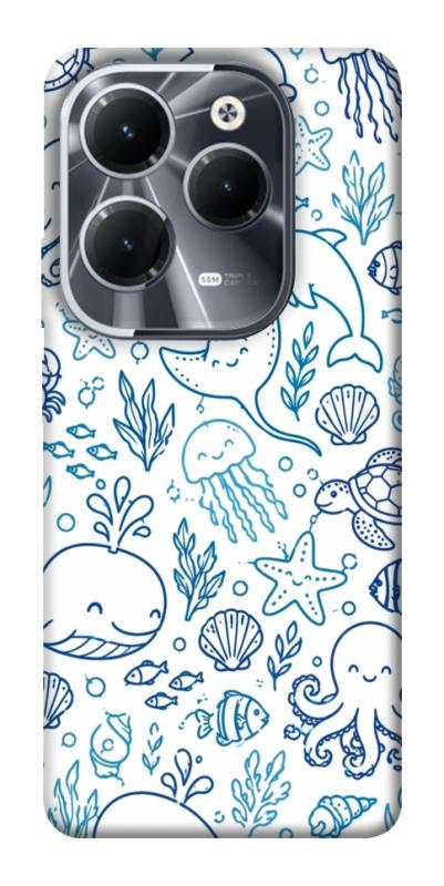 Чехол itsPrint Sea pattern для Infinix Hot 40, паттерн, купить оптом с доставкой