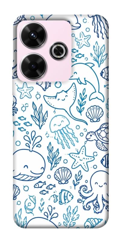 Чехол itsPrint Sea pattern для Xiaomi Redmi 13 4G / Poco M6 4G, паттерн, купить оптом с доставкой