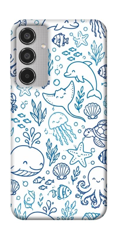 Чехол itsPrint Sea pattern для Samsung Galaxy M35 5G, паттерн, купить оптом с доставкой