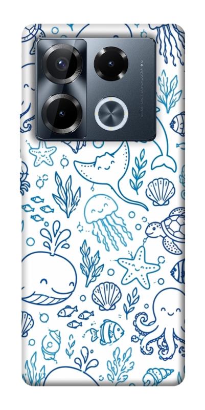 Чехол itsPrint Sea pattern для Infinix Note 40 Pro 4G, паттерн, купить оптом с доставкой