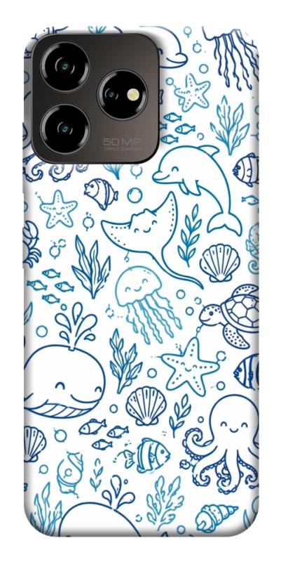 Чехол itsPrint Sea pattern для ZTE Blade V50 Desing 4G, паттерн, купить оптом с доставкой