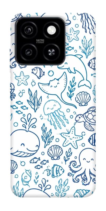 Чехол itsPrint Sea pattern для ZTE Blade A55 4G, паттерн, купить оптом с доставкой