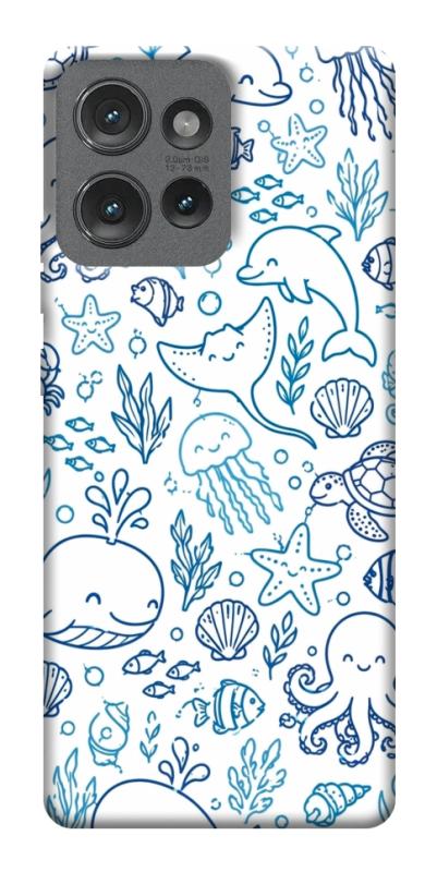 Чехол itsPrint Sea pattern для Motorola Edge 50, паттерн, купить оптом с доставкой