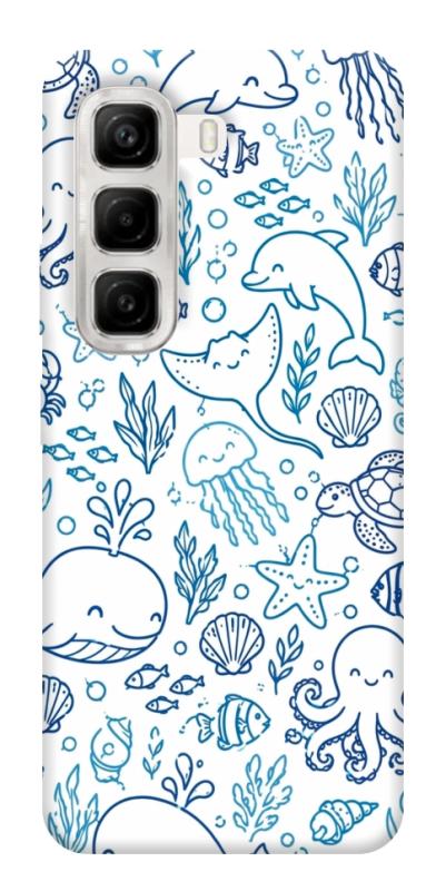 Чехол itsPrint Sea pattern для Infinix Hot 50 4G, паттерн, купить оптом с доставкой
