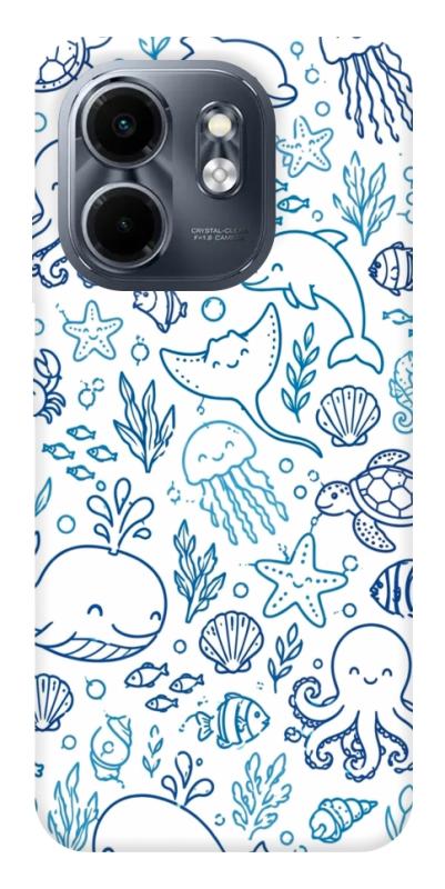 Чехол itsPrint Sea pattern для Infinix Smart 9 4G / Hot 50i, паттерн, купить оптом с доставкой