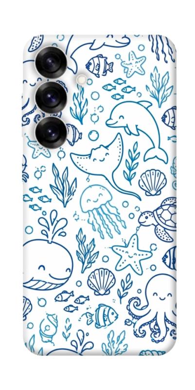 Чехол itsPrint Sea pattern для Samsung Galaxy S25+, паттерн, купить оптом с доставкой