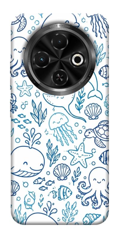 Чехол itsPrint Sea pattern для TECNO Spark 30C, паттерн, купить оптом с доставкой