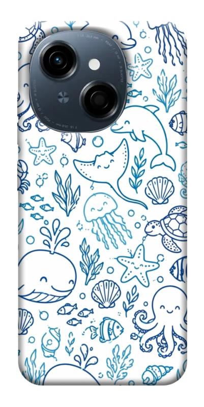 Чехол itsPrint Sea pattern для TECNO Spark Go 1, паттерн, купить оптом с доставкой