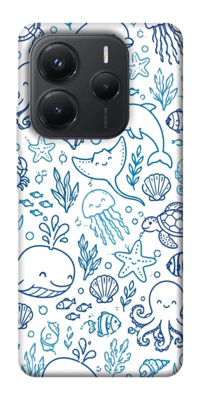 Чехол itsPrint Sea pattern для Xiaomi Redmi Note 14 5G, паттерн, купить оптом с доставкой