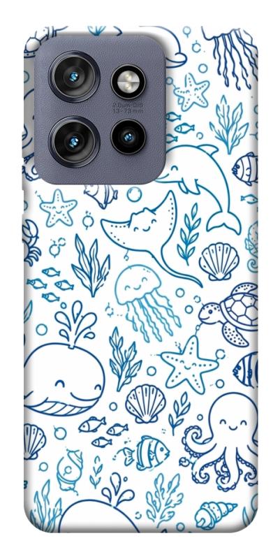Чехол itsPrint Sea pattern для Motorola Edge 50 Neo, паттерн, купить оптом с доставкой