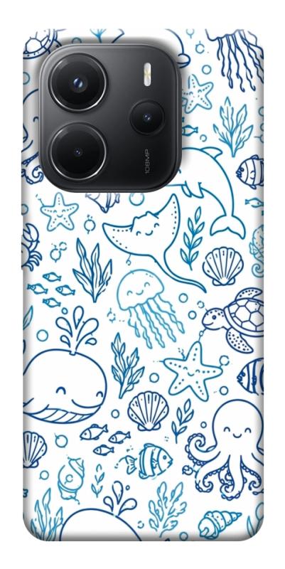 Чехол itsPrint Sea pattern для Xiaomi Redmi Note 14 4G (Europe version), паттерн, купить оптом с доставкой