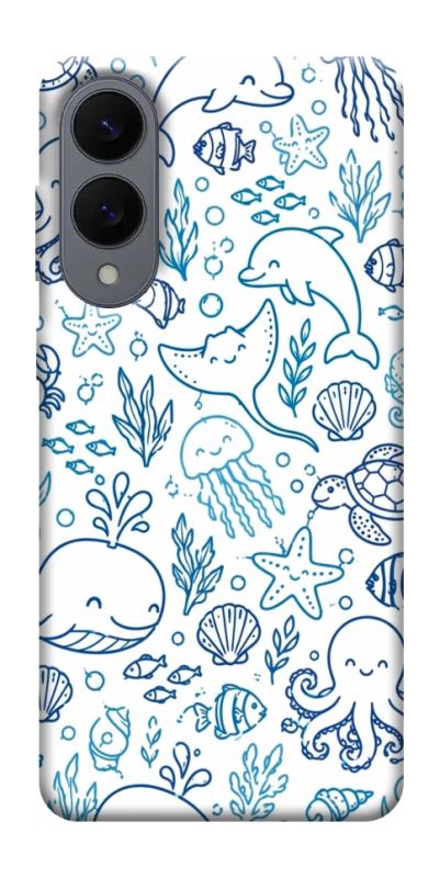 Чехол itsPrint Sea pattern для Samsung Galaxy S25 Edge, паттерн, купить оптом с доставкой