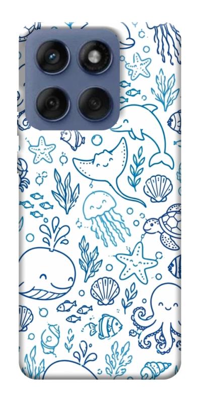 Чехол itsPrint Sea pattern для Motorola Edge 60 Fusion, паттерн, купить оптом с доставкой