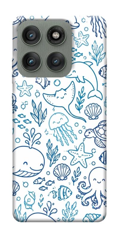 Чехол itsPrint Sea pattern для Motorola Edge 60 Pro, паттерн, купить оптом с доставкой