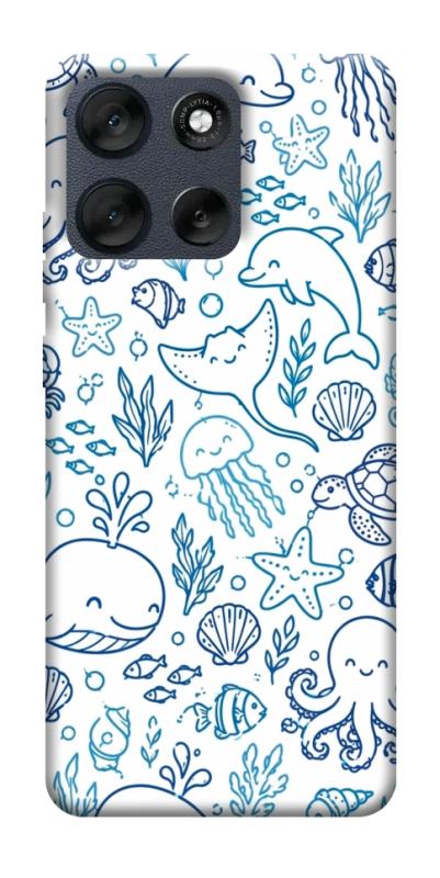 Чехол itsPrint Sea pattern для Motorola Moto G56 5G, паттерн, купить оптом с доставкой
